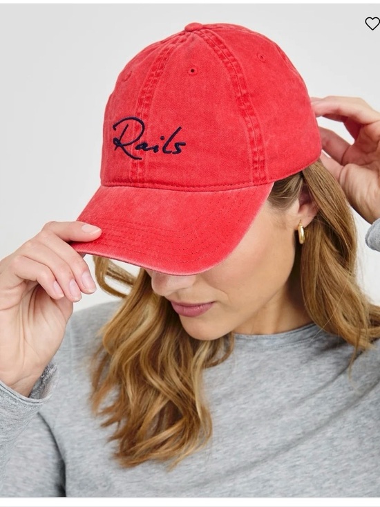 Rails Accessories - NWT Rails Baseball Cap Vintage Wash Red Adjustable Pull Tab One Size